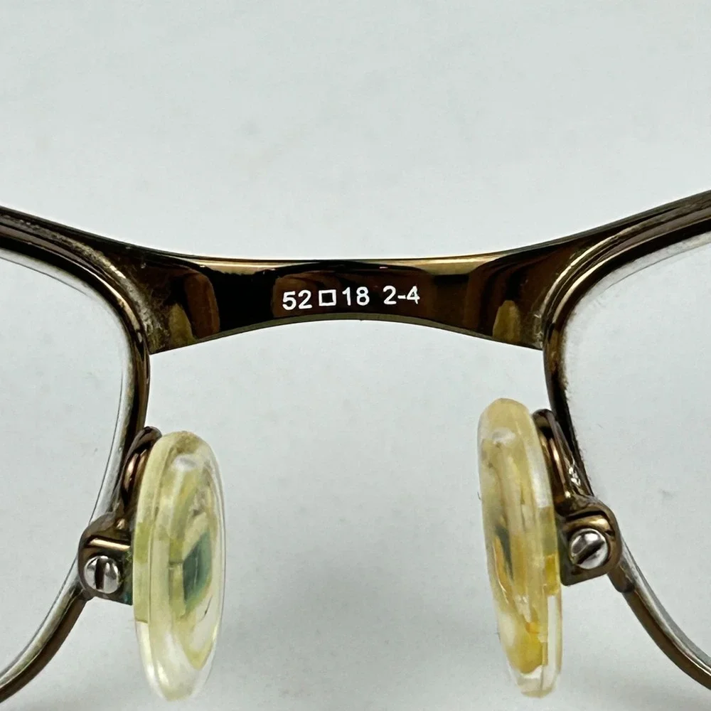 Liz Claiborne New York L353 0RX3 Women Eyeglasses Frame Brown Half Rim 52-18-135